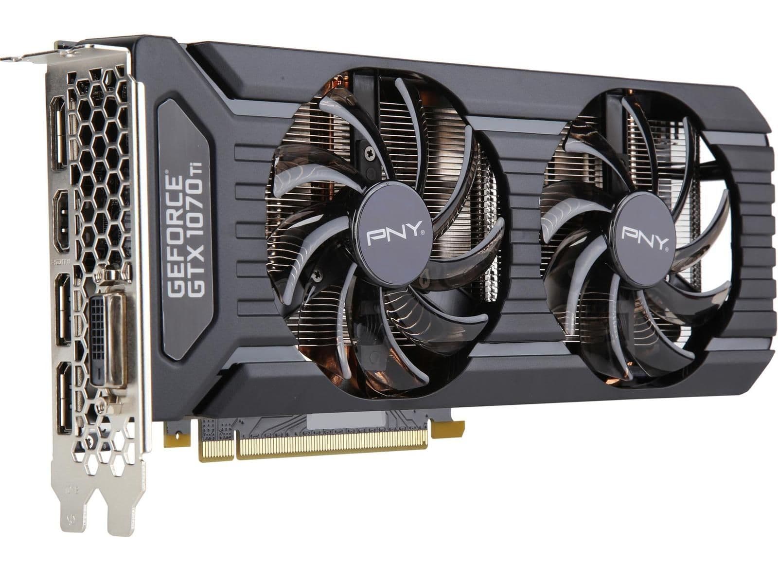 PNY GeForce GTX 1070 Ti VCGGTX1070T8PB-BB 8GB GDDR5 Black image