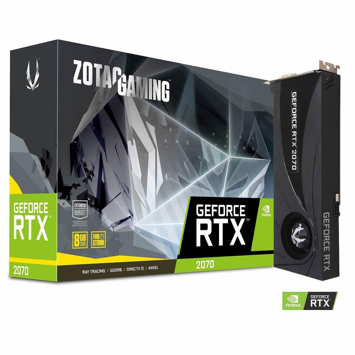 Zotac ZT-T20700A-10P GeForce RTX 2070 8GB GDDR6 Black / Silver main image
