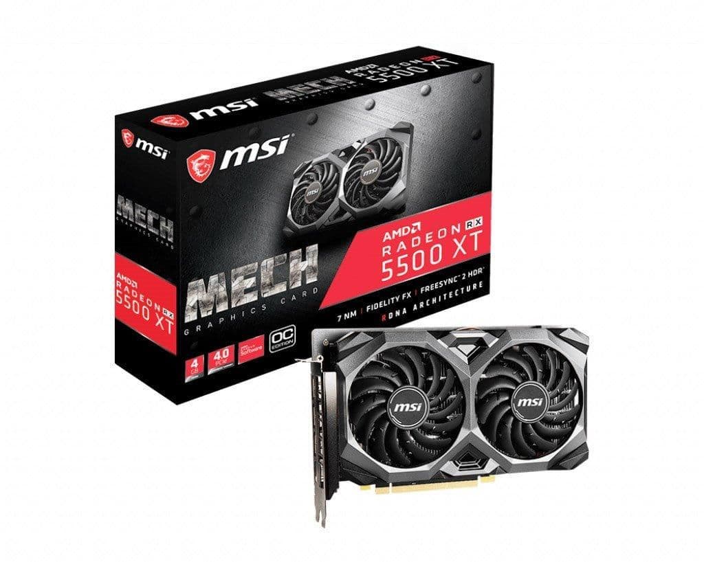 MSI Radeon RX 5500 XT MECH OC 4GB GDDR6 Black main image
