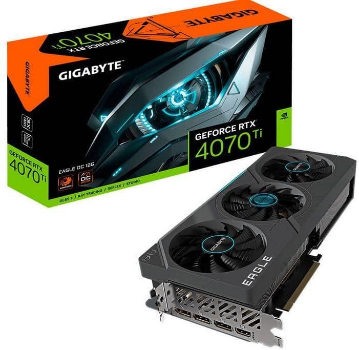Gigabyte EAGLE OC GeForce RTX 4070 Ti 12GB GDDR6X Black main image