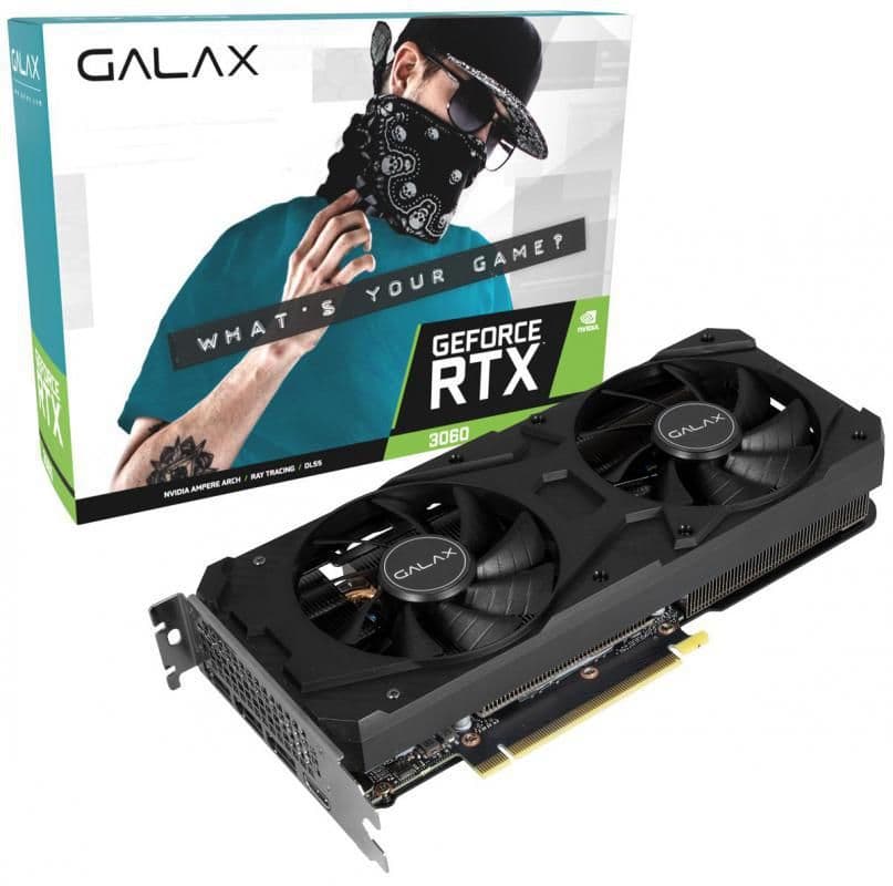 GALAX (1-click OC) GeForce RTX 3060 12GB GDDR6 Black main image