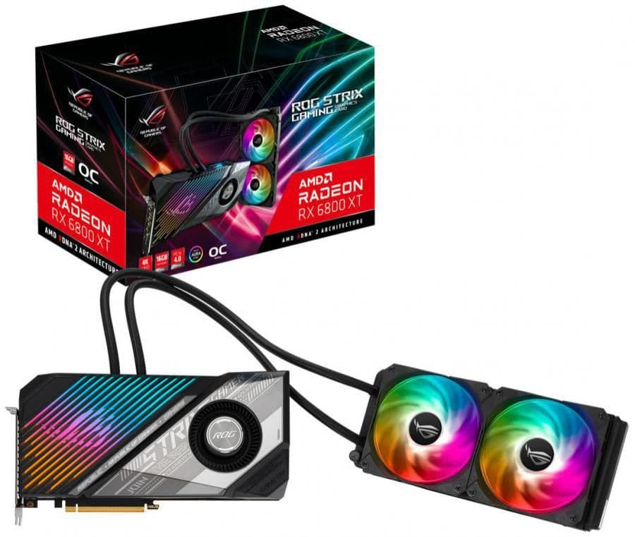 Asus STRIX LC GAMING OC Radeon RX 6800 XT 16GB GDDR6 Black / Silver main image