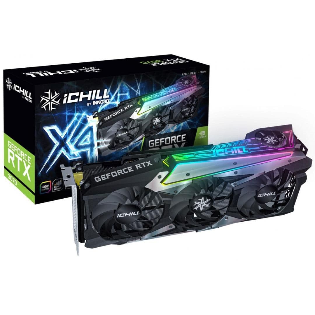 Inno3D iChill X4 GeForce RTX 3070 8GB GDDR6 Black main image