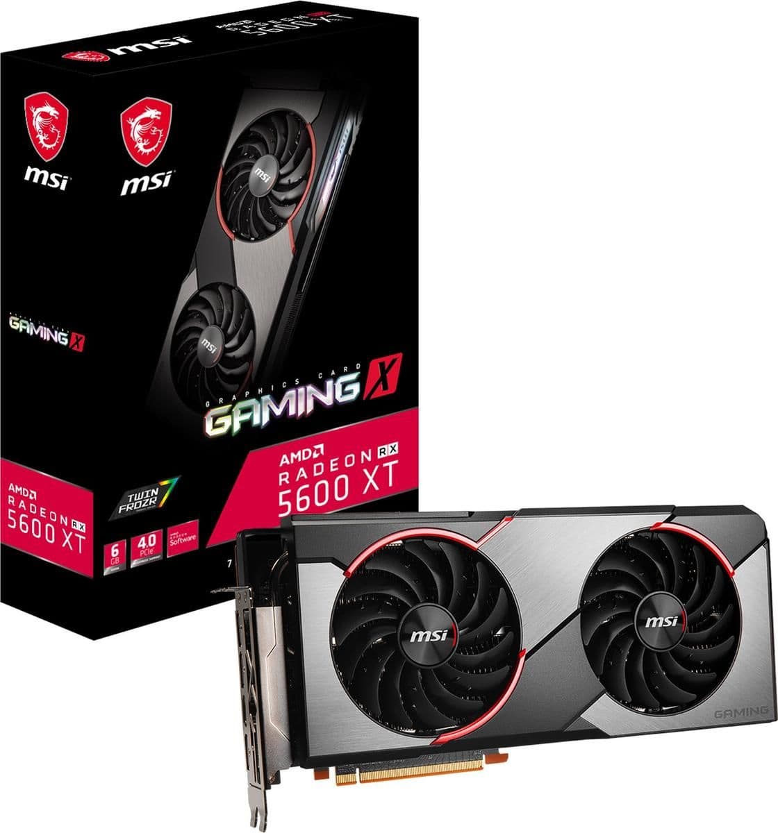 MSI GAMING X Radeon RX 5600 XT 6GB GDDR6 Black / Silver image