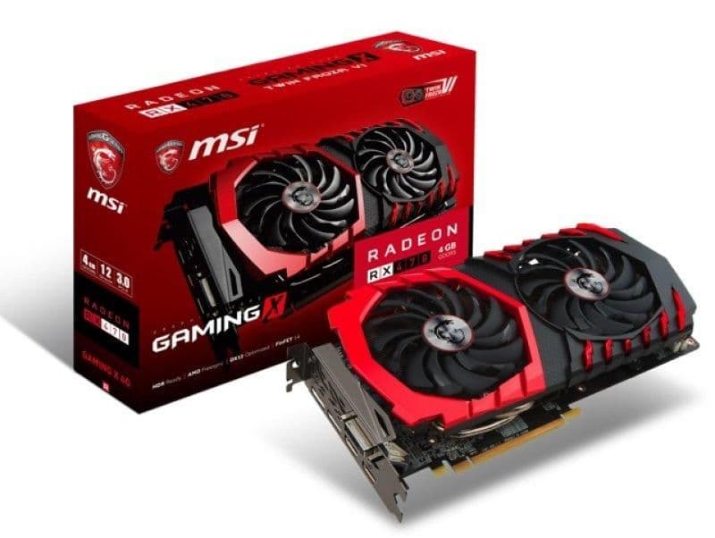 MSI GAMING X Radeon RX 470 4GB GDDR5 Black / Red image