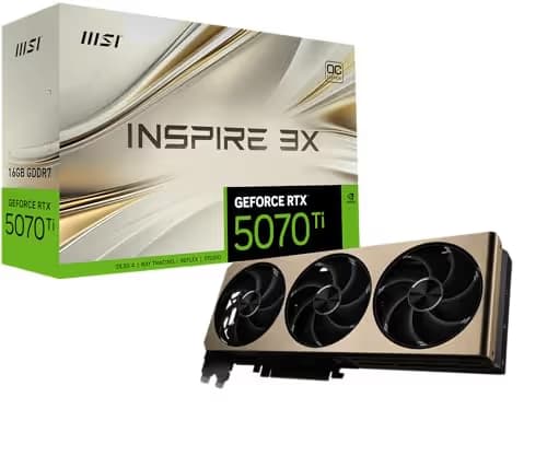 MSI GeForce RTX 5070 Ti 16G INSPIRE 3X OC PLUS GDDR7 main image