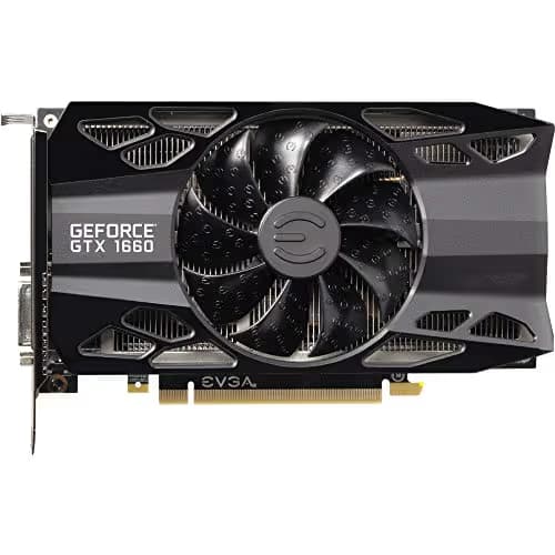EVGA XC GAMING GeForce GTX 1660 6GB GDDR5 Black image