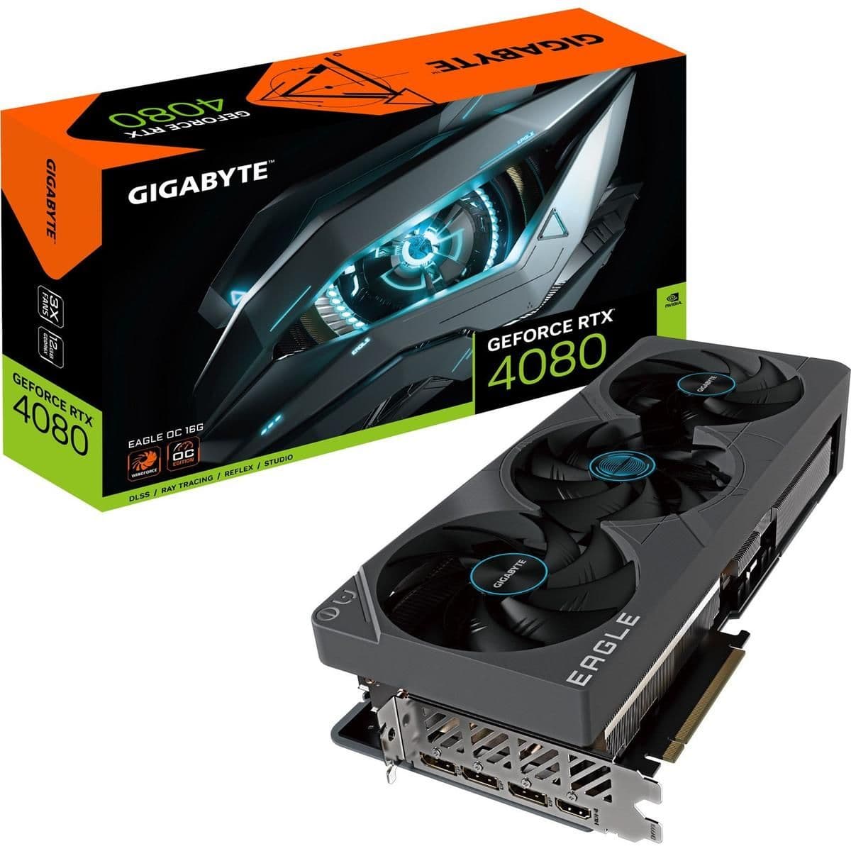 Gigabyte EAGLE OC GeForce RTX 4080 16GB GDDR6X Black image