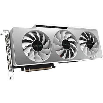 Gigabyte GeForce RTX 3080 10GB LHR VISION OC Rev 2.0 10GB GDDR6X Silver / Black image