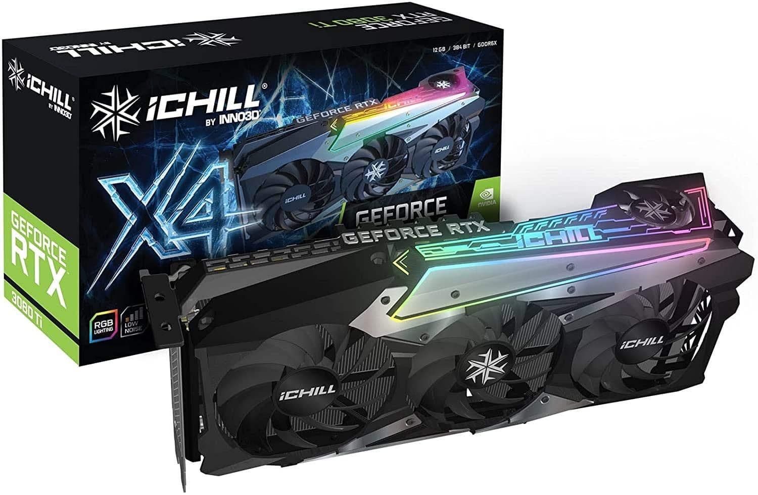 Inno3D iChill X4 GeForce RTX 3080 Ti 12GB GDDR6X Black / Silver image