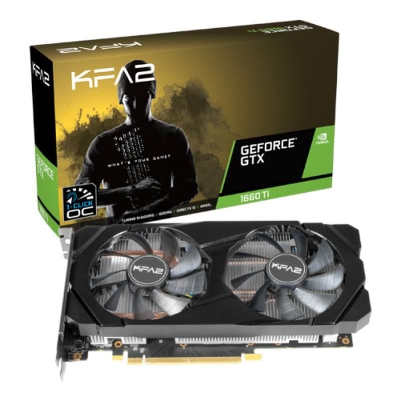 KFA2 (1-Click OC) GeForce GTX 1660 Ti 6GB GDDR6 Black main image