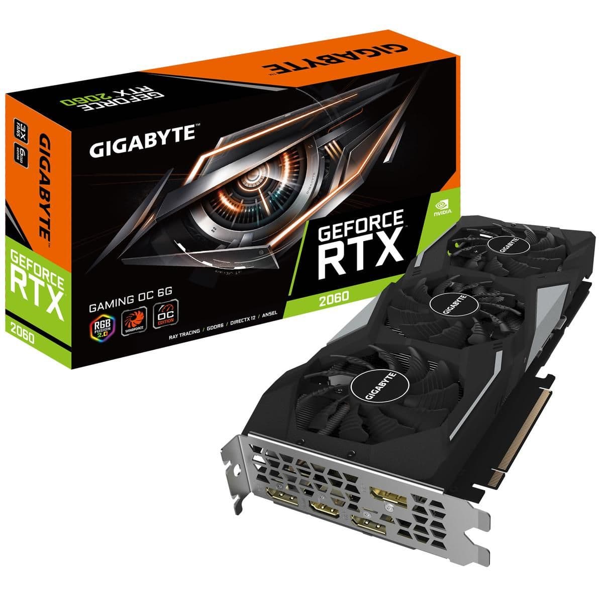 Gigabyte GAMING OC GeForce RTX 2060 6GB GDDR6 Black main image