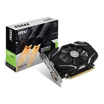 MSI GeForce GTX 1050 Black / White 2GB GDDR5 Black / White image