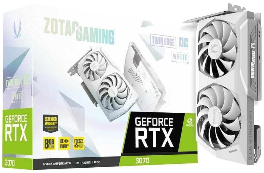 Zotac Twin Edge OC GeForce RTX 3070 8GB GDDR6 White main image