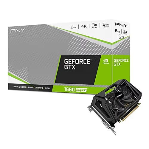 PNY VCG16606SSFPPB GeForce GTX 1660 SUPER 6GB GDDR6 Black image