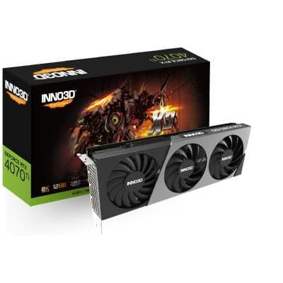 Inno3D X3 GeForce RTX 4070 Ti 12GB GDDR6X Black / Silver image