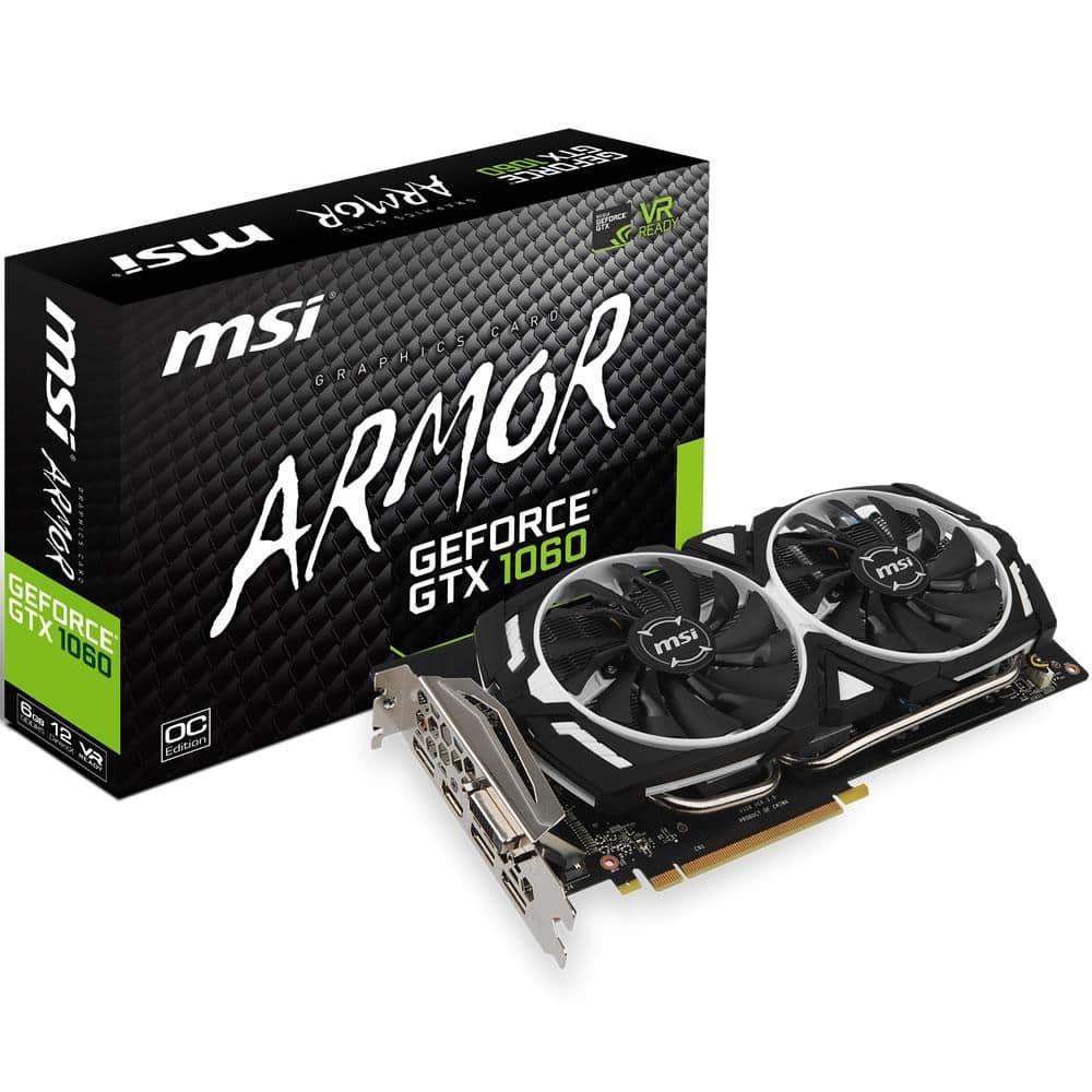 MSI ARMOR GeForce GTX 1060 6GB GDDR5 Black / White main image