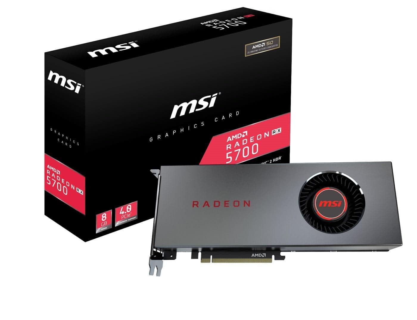 MSI Radeon RX 5700 Silver 8GB GDDR6 Silver main image