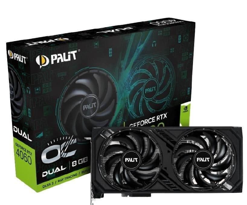Palit GeForce RTX 4060 Dual OC 8GB GDDR6 Black main image