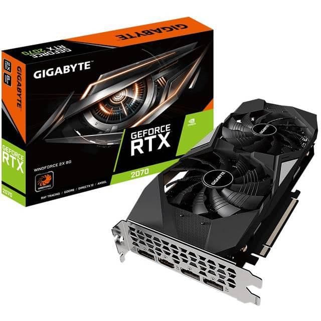 Gigabyte WINDFORCE 2X GeForce RTX 2070 8GB GDDR6 Black main image