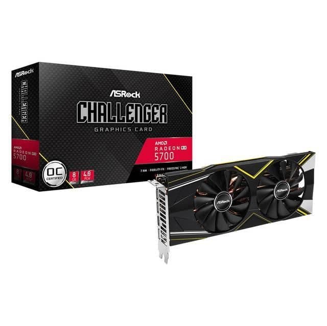 ASRock Challenger D OC Radeon RX 5700 8GB GDDR6 Black / Yellow main image