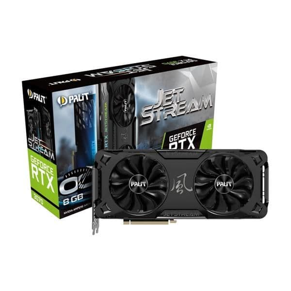 Palit JetStream OC GeForce RTX 3070 LHR 8GB GDDR6 Black / Silver image