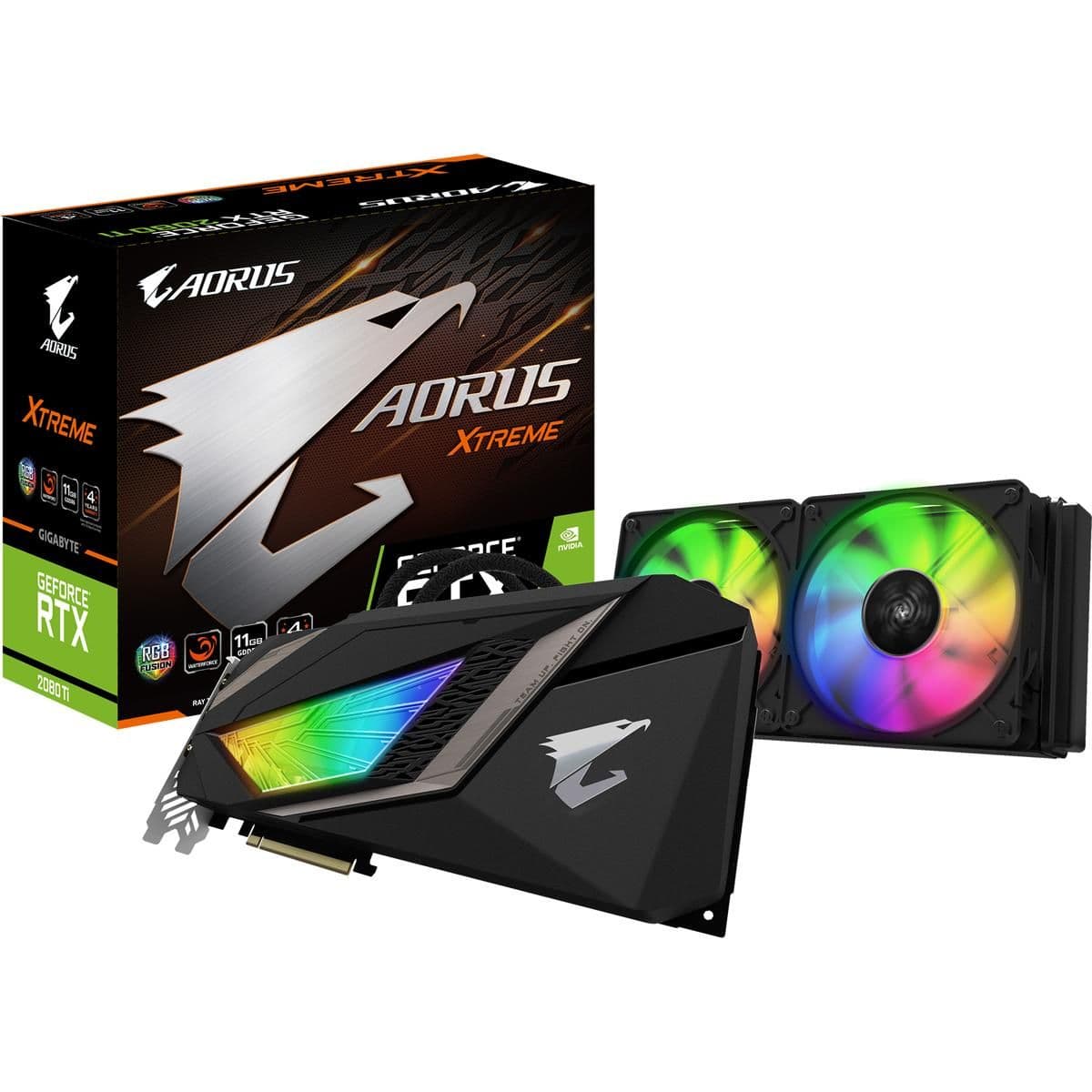 Gigabyte GeForce RTX 2080 Ti AORUS XTREME WATERFORCE 11GB GDDR6 Black / Silver main image