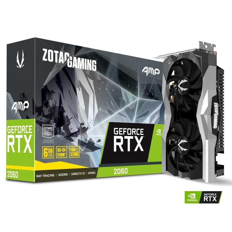 Zotac GAMING AMP GeForce RTX 2060 6GB GDDR6 Silver / Black image