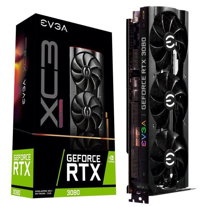 EVGA XC3 ULTRA GAMING GeForce RTX 3080 10GB 10 GB image