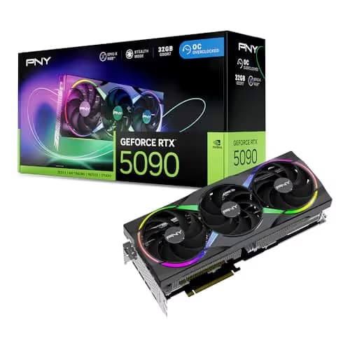 PNY GeForce RTX 5090 32GB ARGB EPIC-X RGB Overclocked Triple Fan GDDR7 image