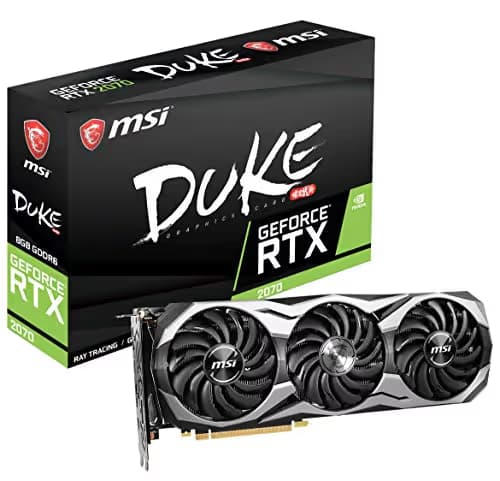 MSI GeForce RTX 2070 DUKE 8GB GDDR6 Silver / Black main image