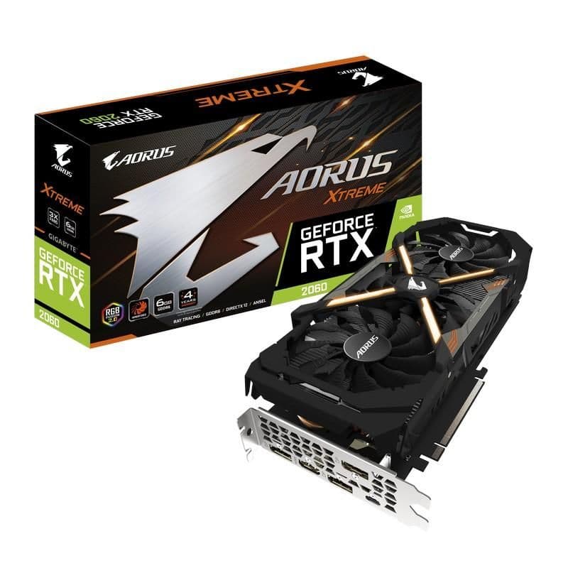 Gigabyte GeForce RTX 2060 AORUS XTREME 6GB GDDR6 Black / Orange main image