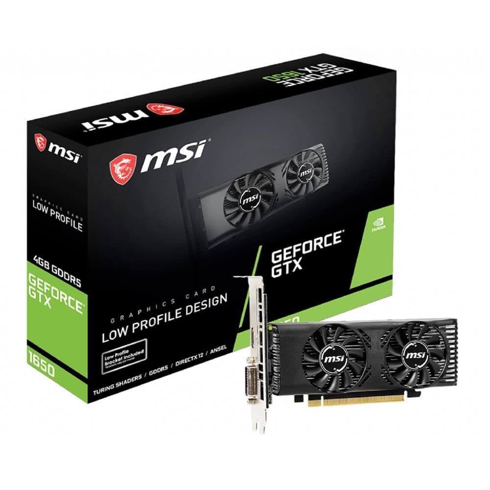 MSI GeForce GTX 1650 G5 GT LP 4GB GDDR5 Black image
