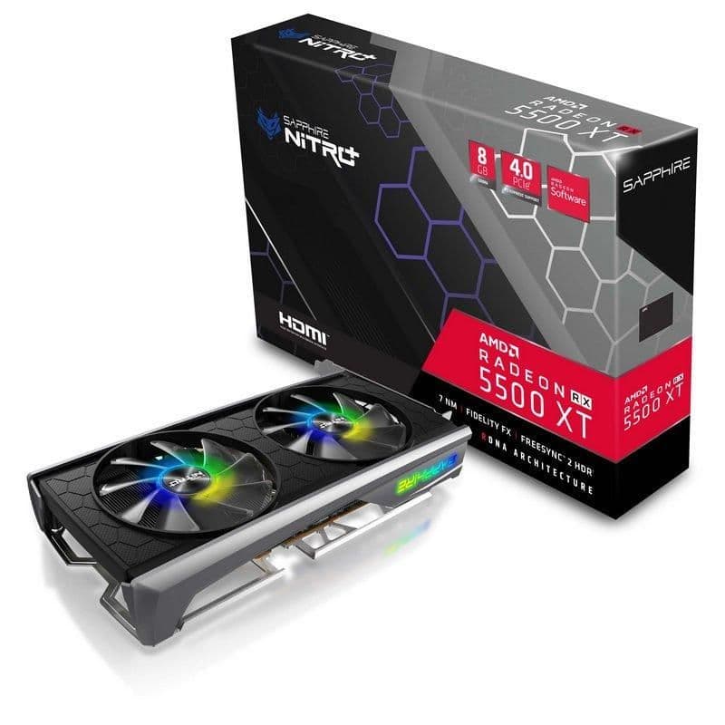 Sapphire NITRO+ SE Radeon RX 5500 XT 8GB GDDR6 Black image