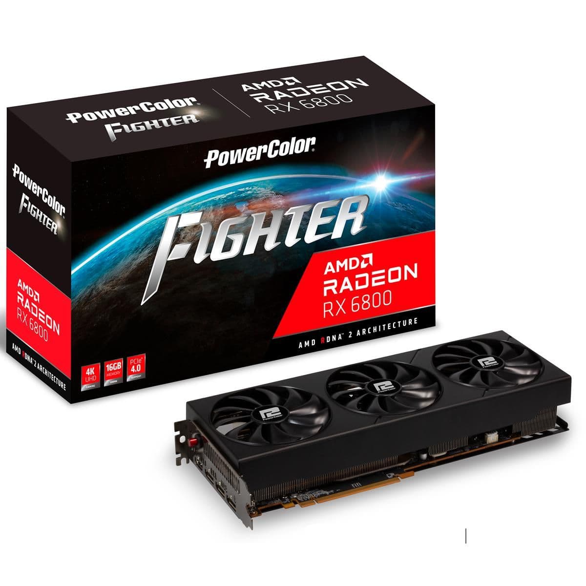 PowerColor Radeon RX 6800 Fighter OC 16GB GDDR6 Black main image