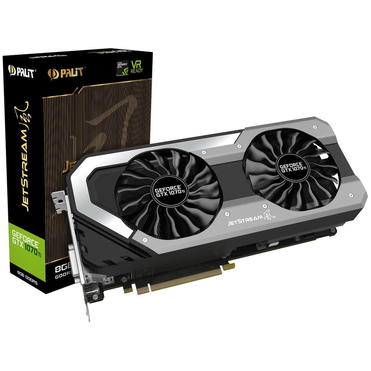 Palit GeForce GTX 1070 Ti JetStream 8GB GDDR5 Silver / Black image