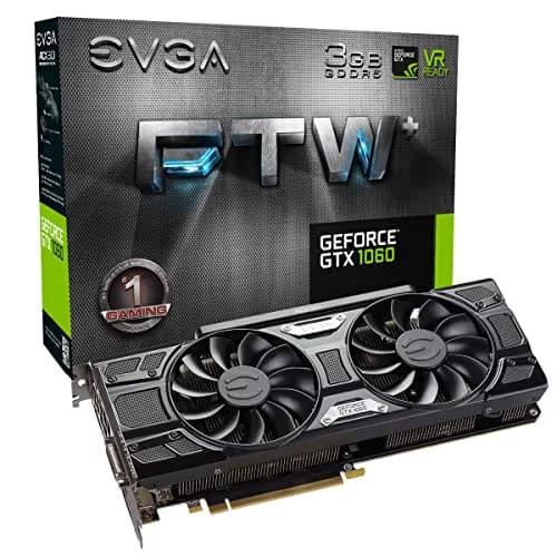 EVGA FTW+ GAMING GeForce GTX 1060 3GB 3GB GDDR5 Black main image