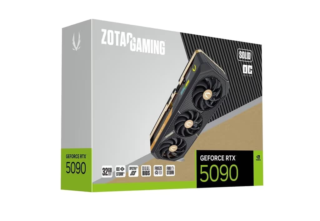 Zotac GAMING GeForce RTX 5090 SOLID OC 32GB GDDR7 image