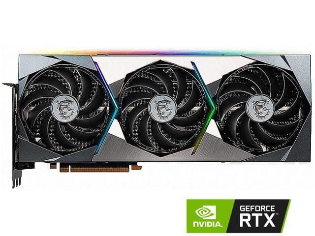 MSI SUPRIM GeForce RTX 3090 Ti 24GB GDDR6X Silver / Black image