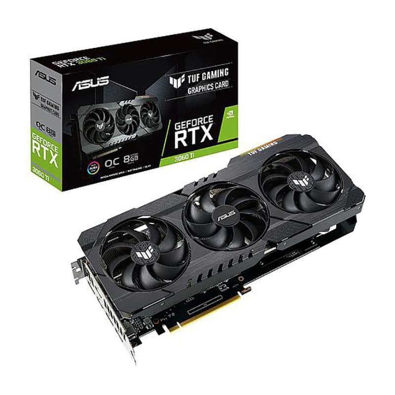 Asus TUF GAMING GeForce RTX 3060 Ti 8GB GDDR6 Black main image