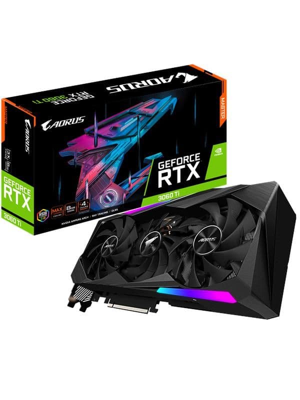 Gigabyte AORUS MASTER GeForce RTX 3060 Ti 8GB GDDR6 Black main image