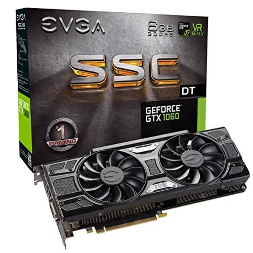 EVGA SSC DT GeForce GTX 1060 6GB GDDR5 Black / Silver image