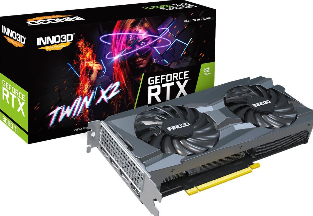 Inno3D Twin X2 GeForce RTX 3060 Ti 8GB GDDR6 Black main image