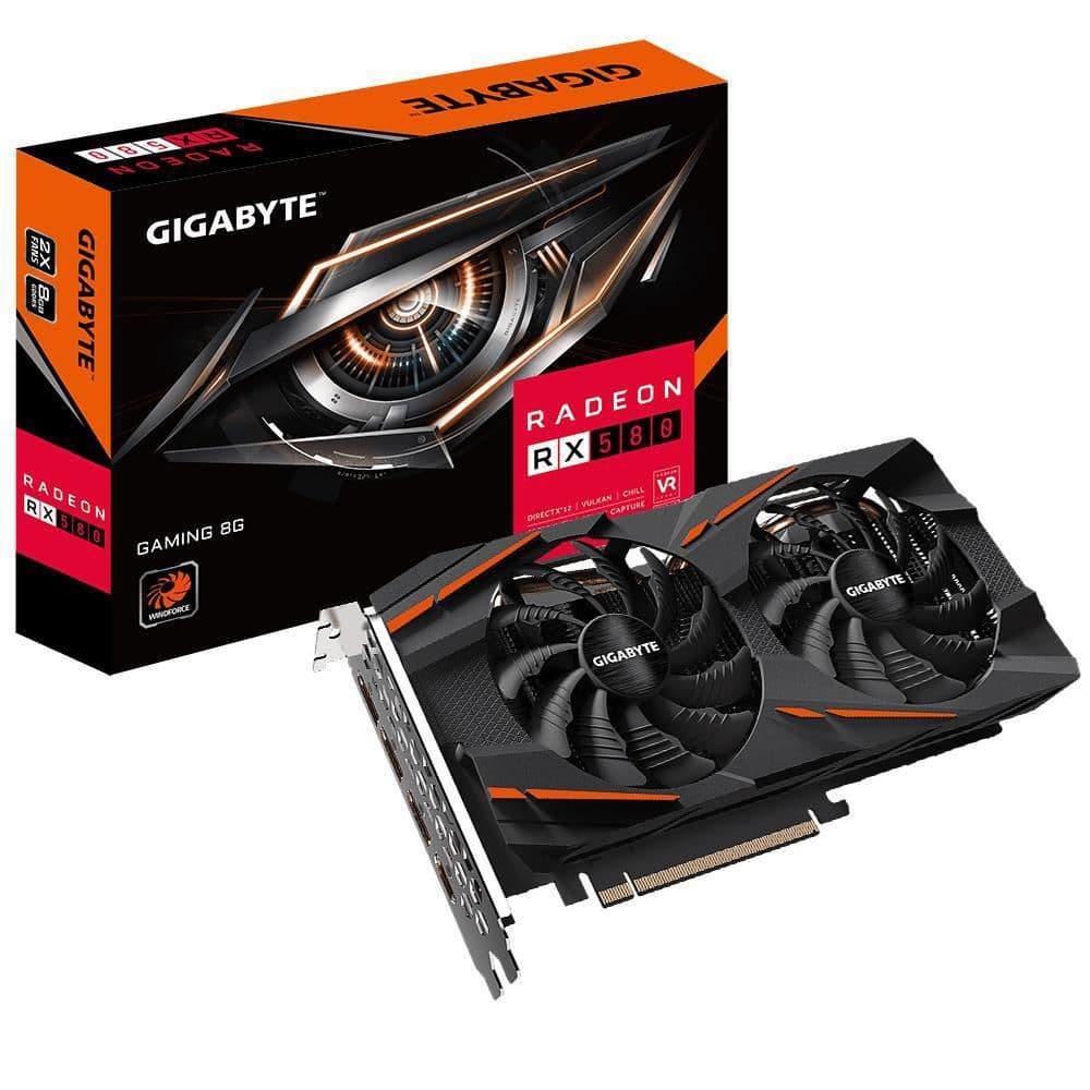 Gigabyte GAMING Radeon RX 580 8GB GDDR5 Black / Orange main image