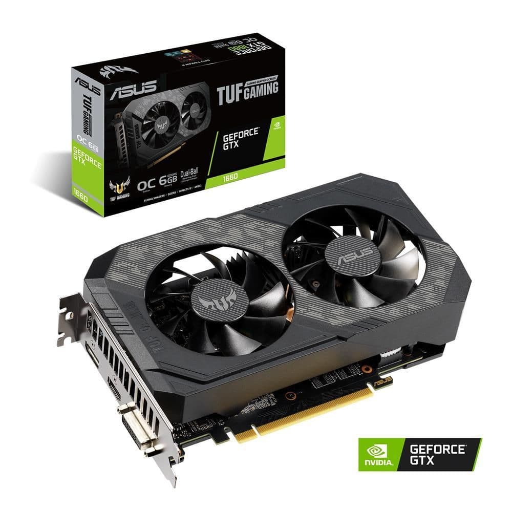 Asus GeForce GTX 1660 TUF OC 6GB GDDR5 Black / Gray main image