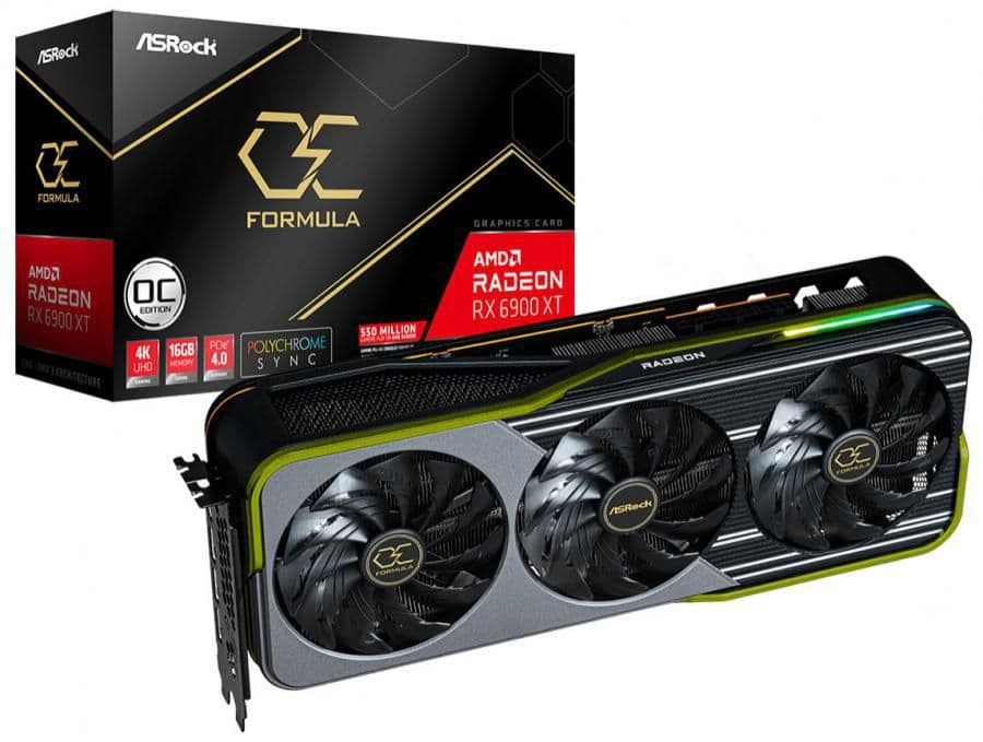 ASRock OC Formula Radeon RX 6900 XT 16GB GDDR6 Silver / Black main image