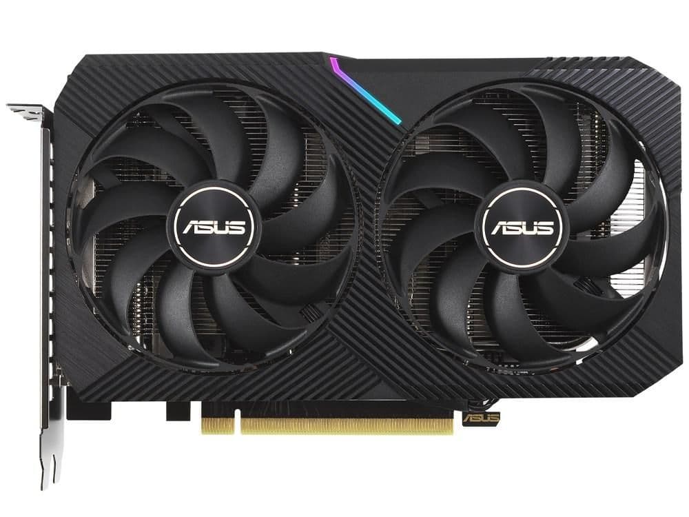 Asus DUAL MINI V2 GeForce RTX 3060 Ti LHR 8GB GDDR6 Black image