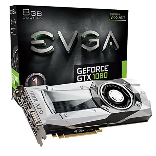 EVGA Founders Edition GeForce GTX 1080 8GB GDDR5X Black / Silver main image