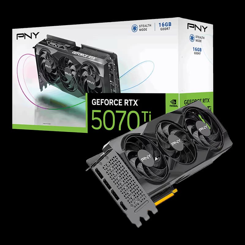 PNY GeForce RTX 5070 Ti 16GB Triple Fan GDDR7 image