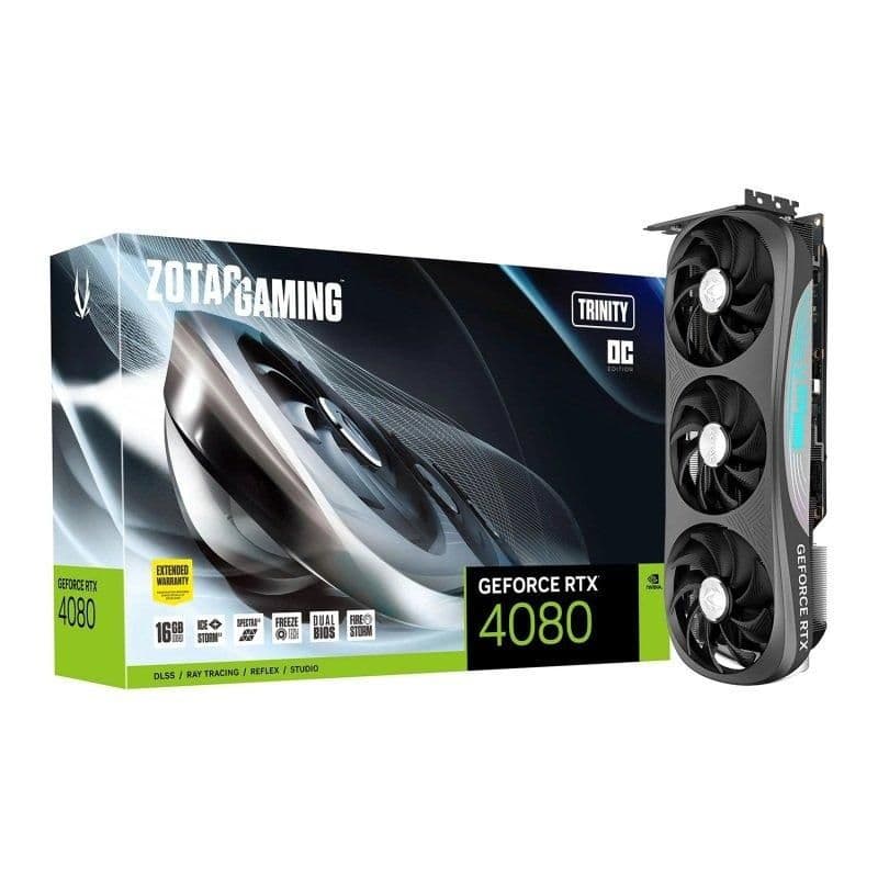 Zotac GAMING Trinity OC GeForce RTX 4080 16GB GDDR6X Black main image